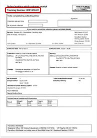 Parcel tracking
