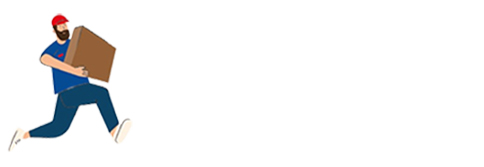 Driver carrying parcel illustration